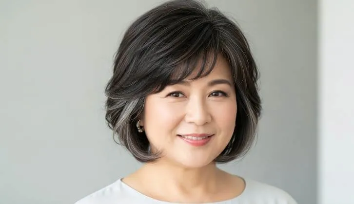 ぽっちゃりさんのウルフカットの工夫