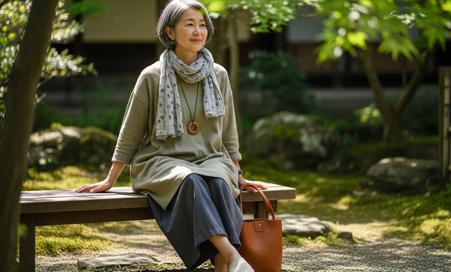 ブラウス一枚で完成する涼しげな大人コーデ術